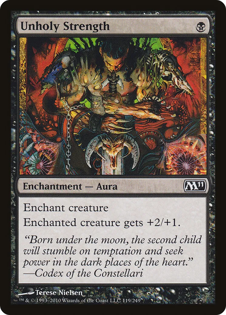 Unholy Strength — Magic 2011 — Magic: The Gathering