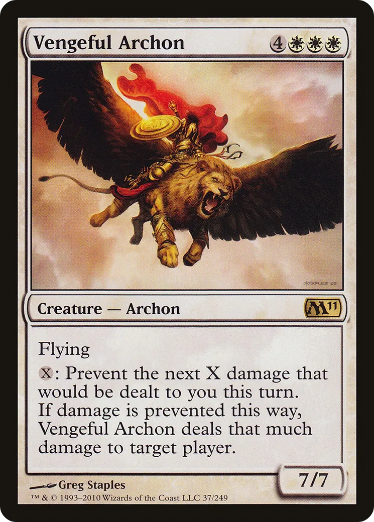 Vengeful Archon — Magic 2011 — Magic: The Gathering