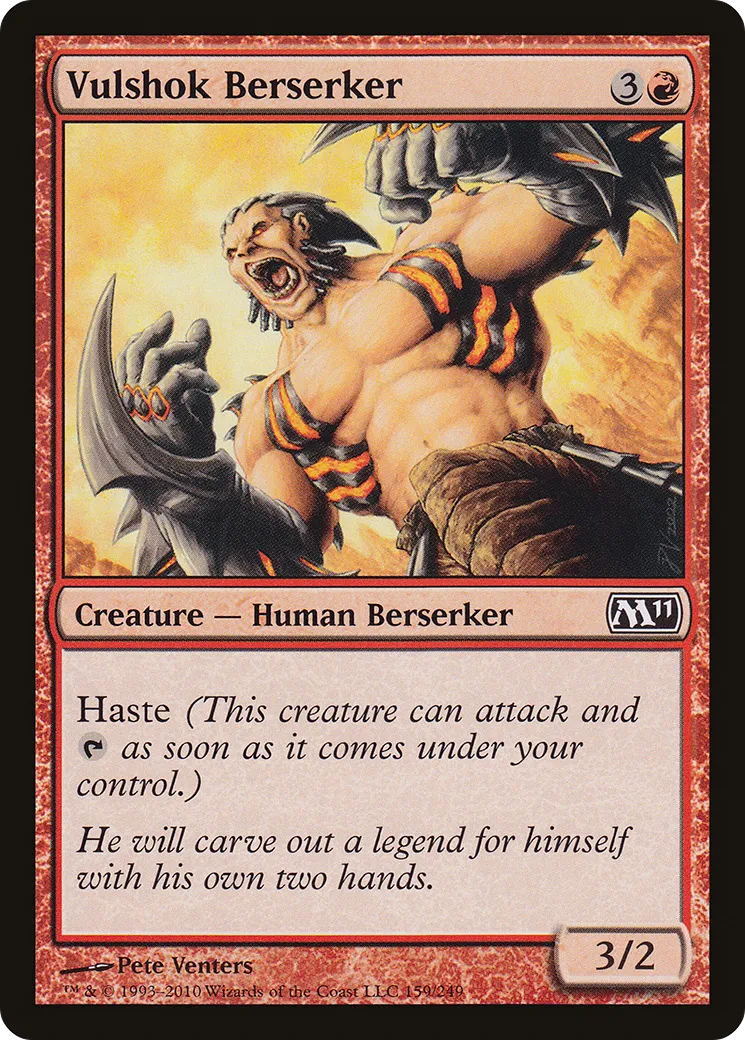 Vulshok Berserker — Magic 2011 — Magic: The Gathering