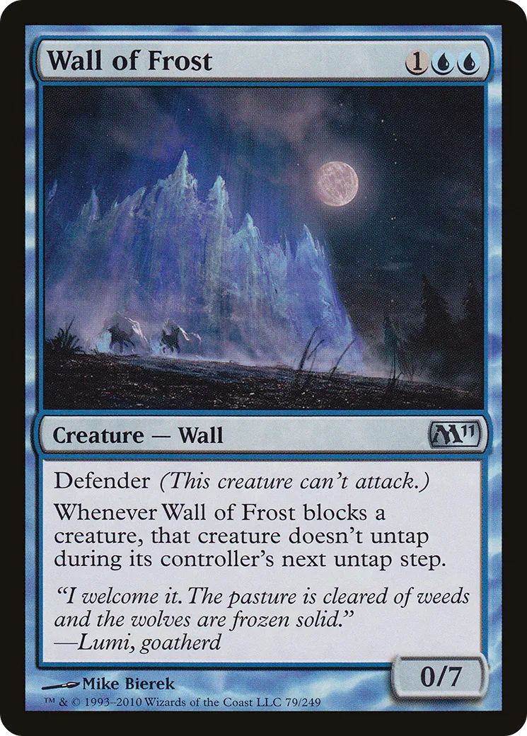 Wall of Frost — Magic 2011 — Magic: The Gathering
