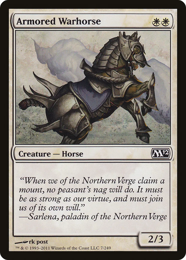 Armored Warhorse — Magic 2012 — Magic: The Gathering