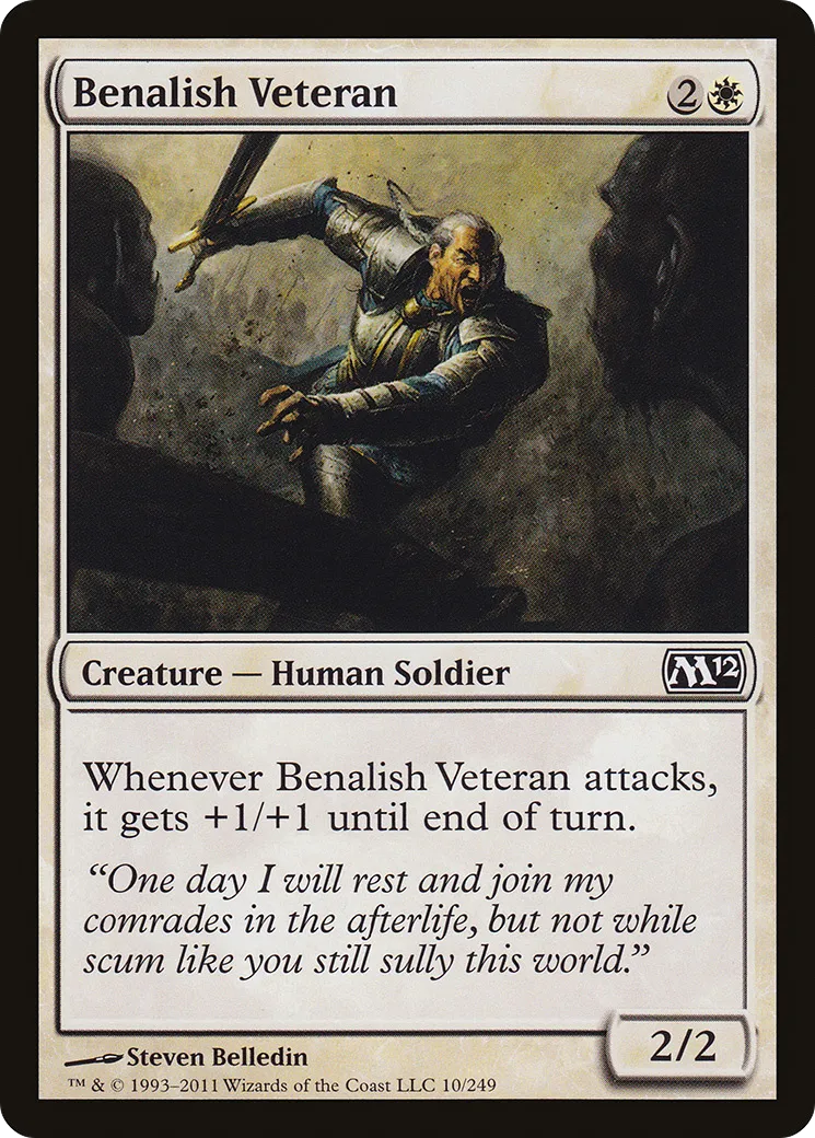 Benalish Veteran — Magic 2012 — Magic: The Gathering