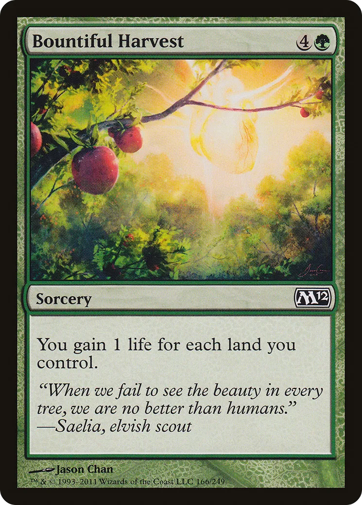 Bountiful Harvest — Magic 2012 — Magic: The Gathering