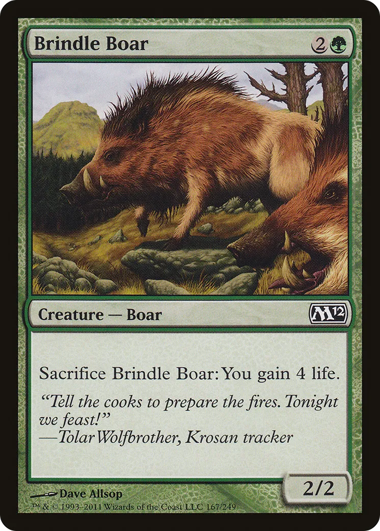 Sanglier moucheté — Magic 2012 — Magic: The Gathering