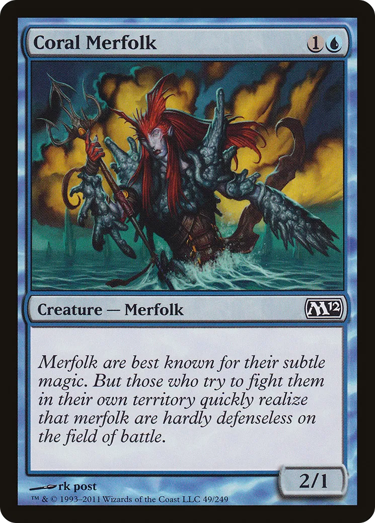 Ondin des coraux — Magic 2012 — Magic: The Gathering