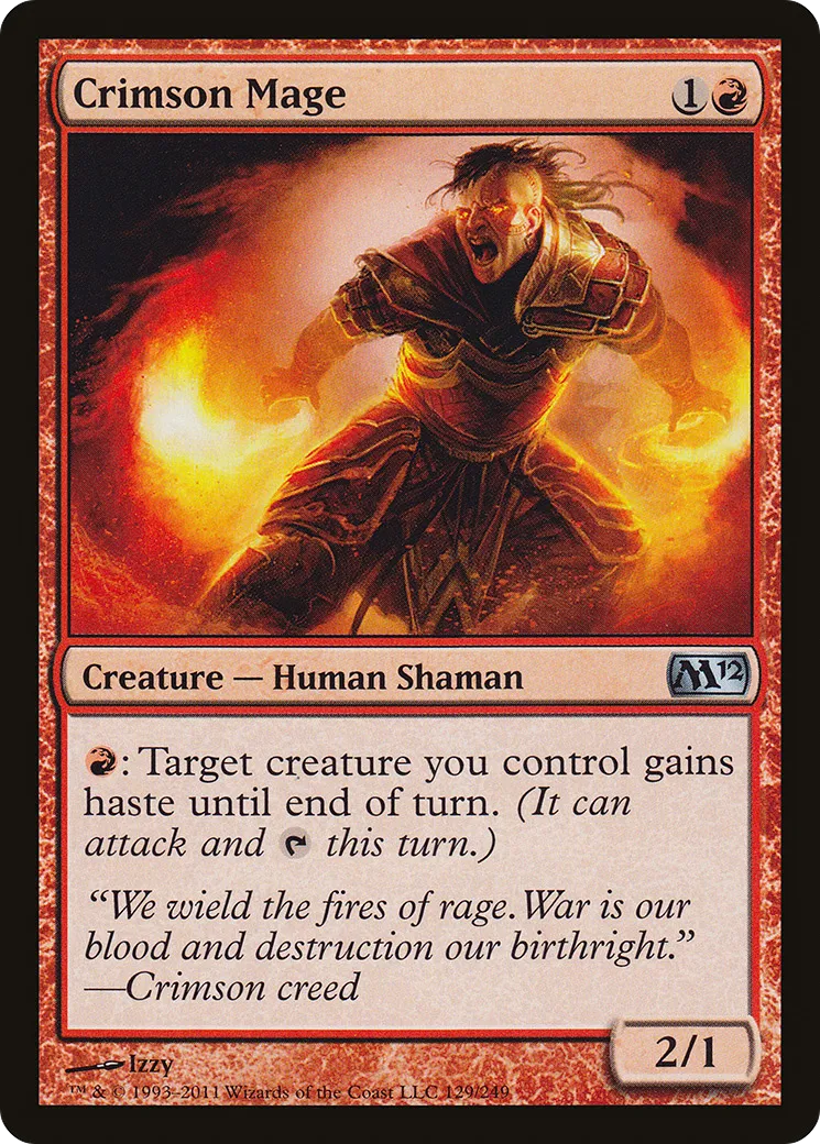 Crimson Mage — Magic 2012 — Magic: The Gathering
