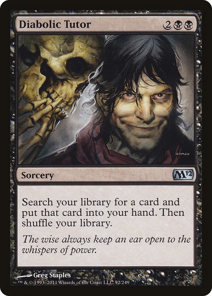 Précepteur démoniaque — Magic 2012 — Magic: The Gathering