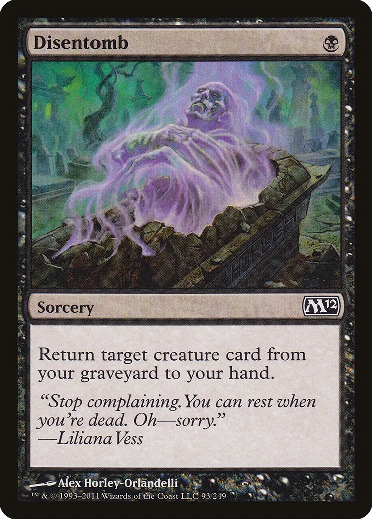 Disentomb — Magic 2012 — Magic: The Gathering