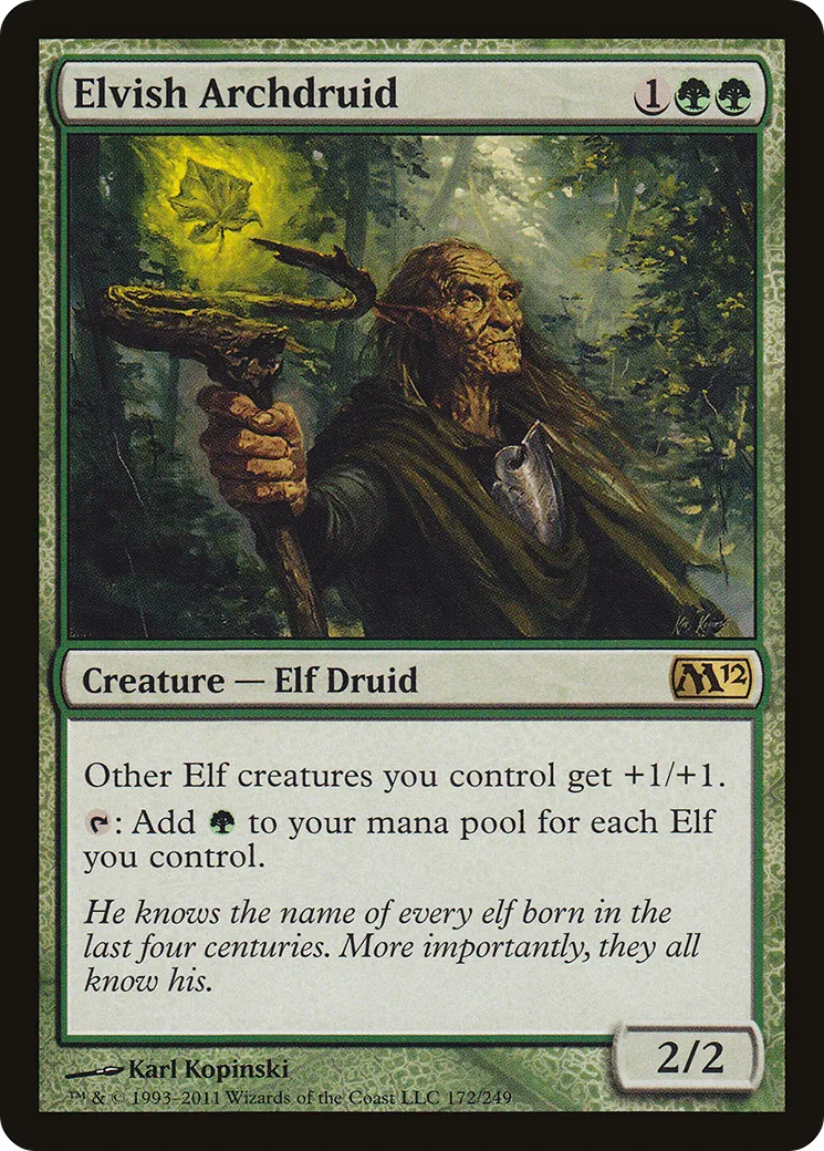 Archidruide elfe — Magic 2012 — Magic: The Gathering