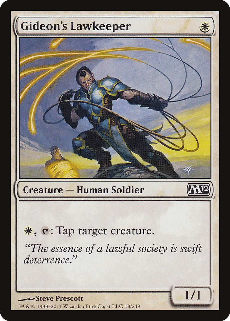 Gideon's Lawkeeper — Magic 2012 — Magic: The Gathering
