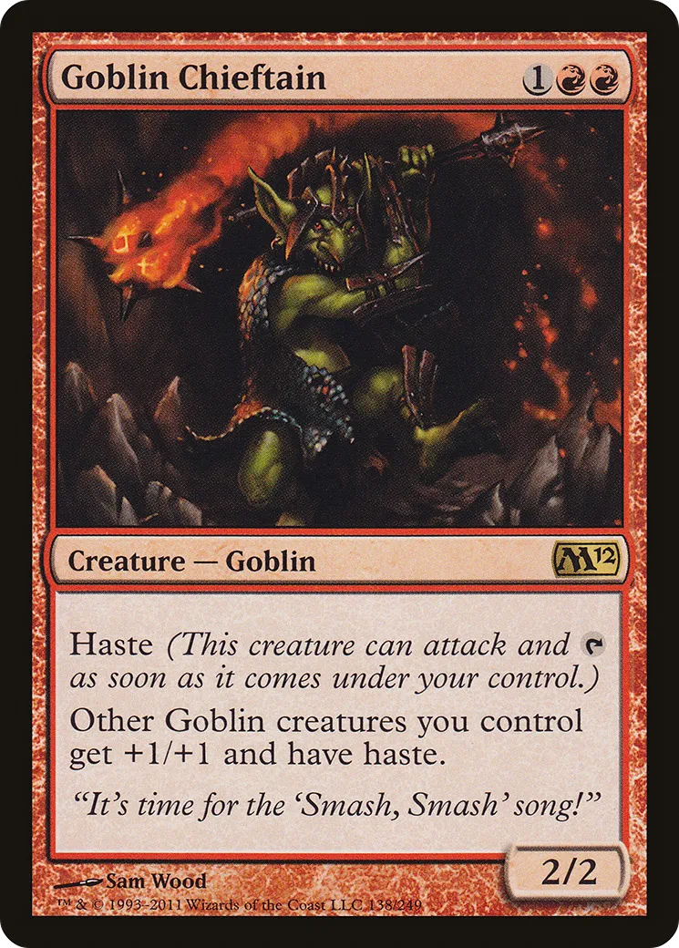 Goblin Chieftain — Magic 2012 — Magic: The Gathering