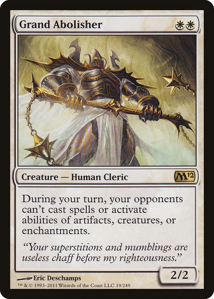 Grand Abolisher — Magic 2012 — Magic: The Gathering