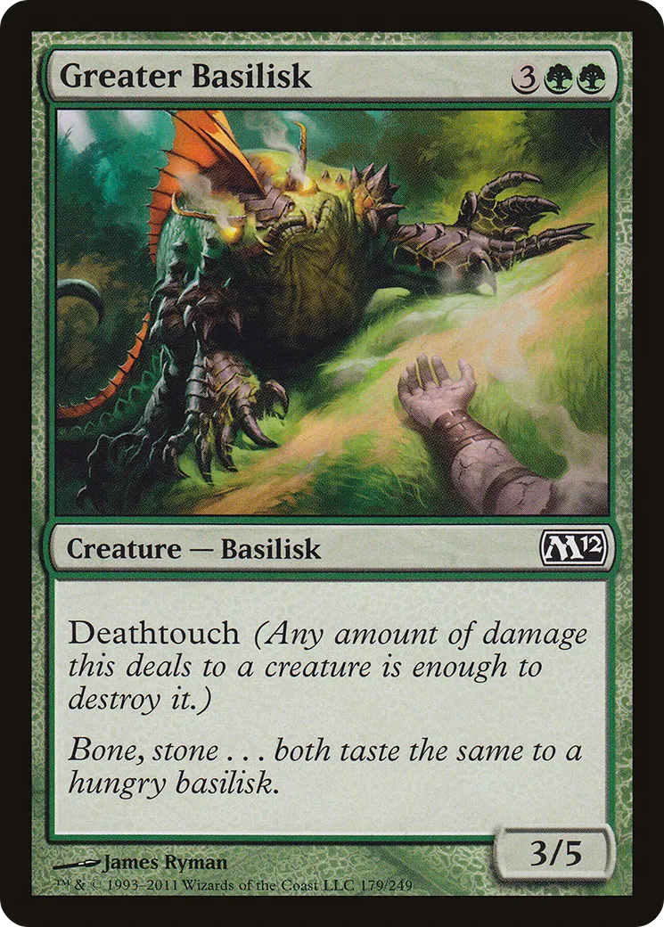 Greater Basilisk from Magic 2012 - Magic: The Gathering