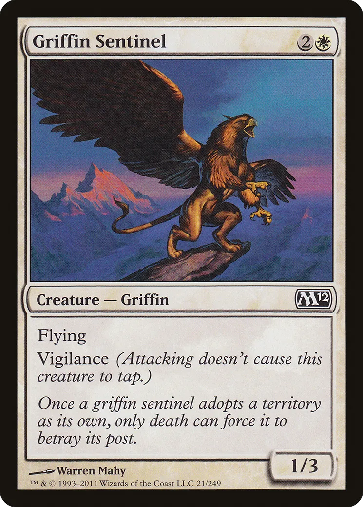Griffin Sentinel — Magic 2012 — Magic: The Gathering