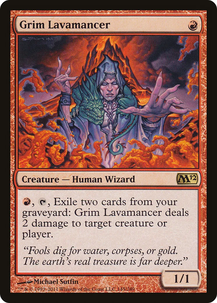 Grim Lavamancer — Magic 2012 — Magic: The Gathering
