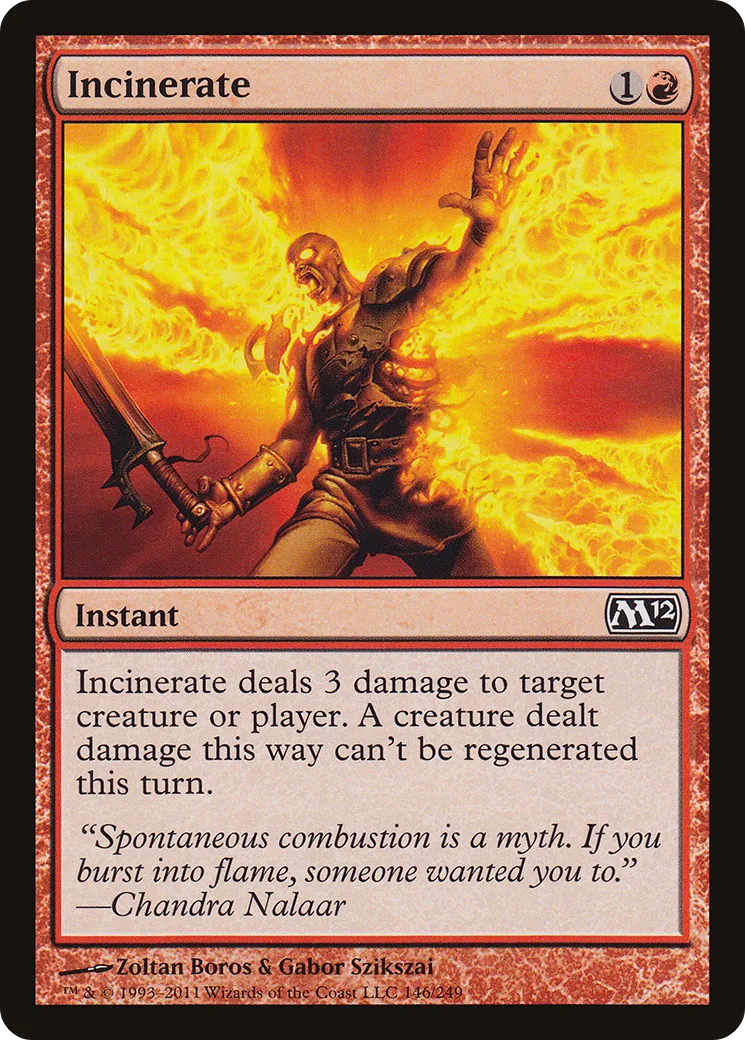 Incinerate — Magic 2012 — Magic: The Gathering