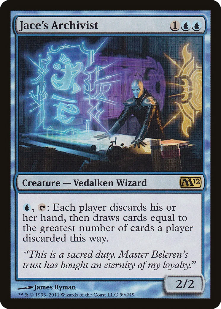 Jace's Archivist — Magic 2012 — Magic: The Gathering