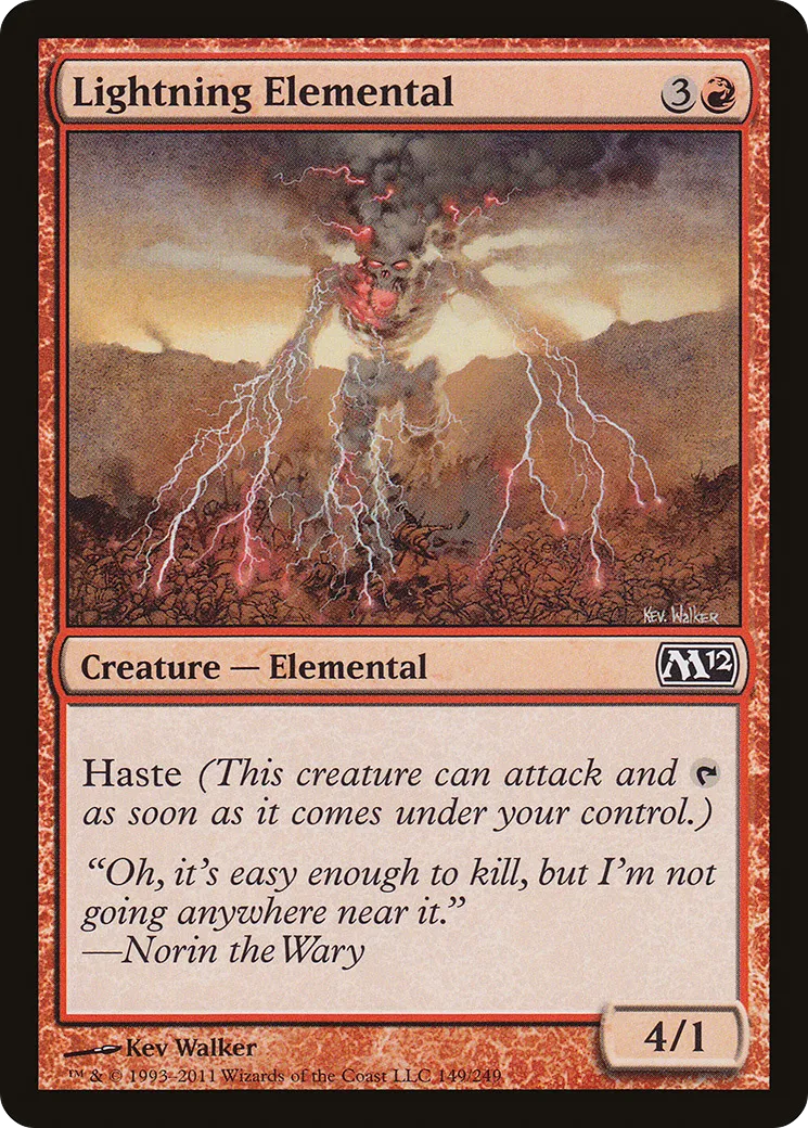 Élémental d'éclair — Magic 2012 — Magic: The Gathering