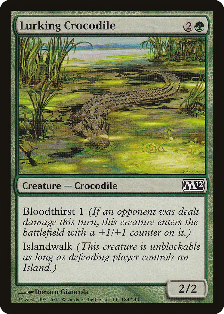 Lurking Crocodile — Magic 2012 — Magic: The Gathering
