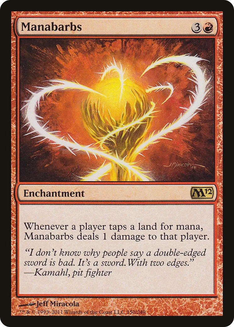 Manabarbs — Magic 2012 — Magic: The Gathering