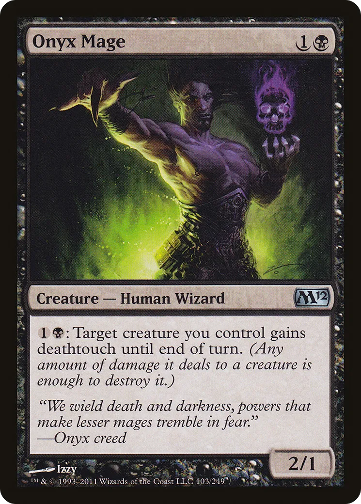 Mage de l'onyx — Magic 2012 — Magic: The Gathering