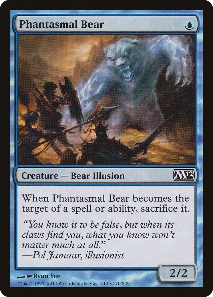 Phantasmal Bear — Magic 2012 — Magic: The Gathering