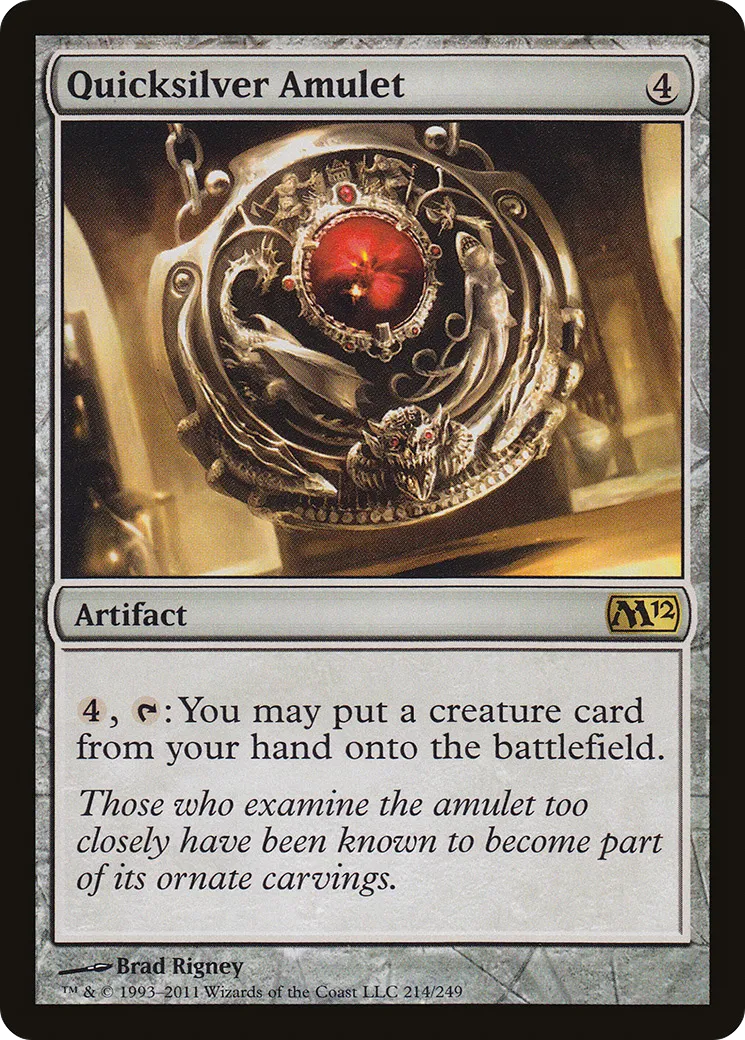 Quicksilver Amulet — Magic 2012 — Magic: The Gathering