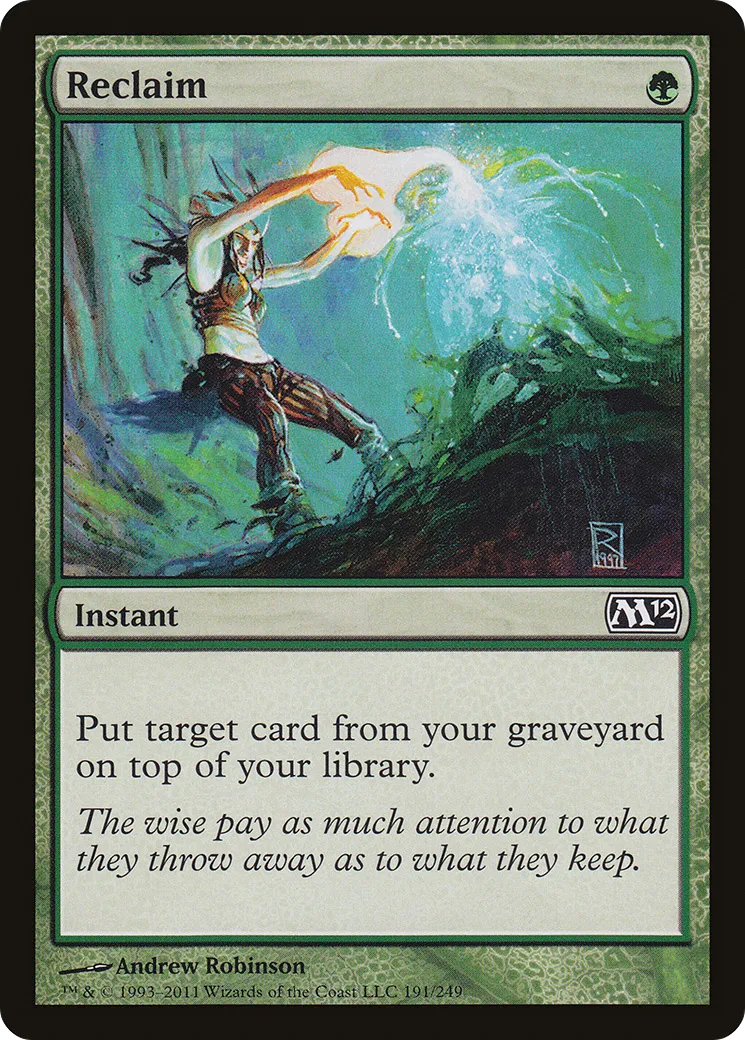 Reclaim — Magic 2012 — Magic: The Gathering