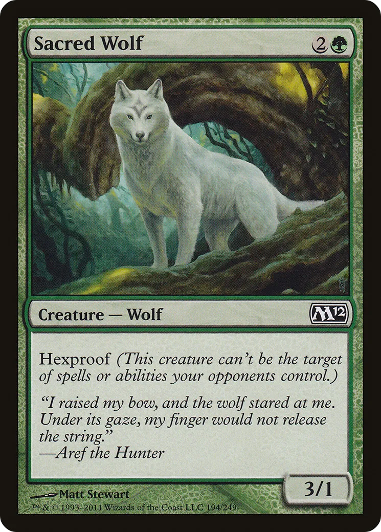 Sacred Wolf — Magic 2012 — Magic: The Gathering