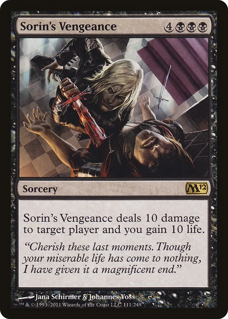 Sorin's Vengeance from Magic 2012 - Magic: The Gathering