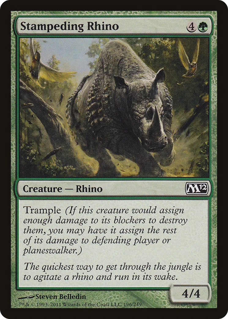 Stampeding Rhino — Magic 2012 — Magic: The Gathering