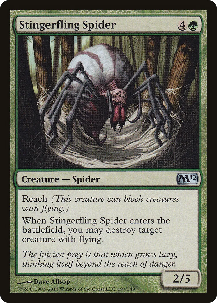 Stingerfling Spider — Magic 2012 — Magic: The Gathering