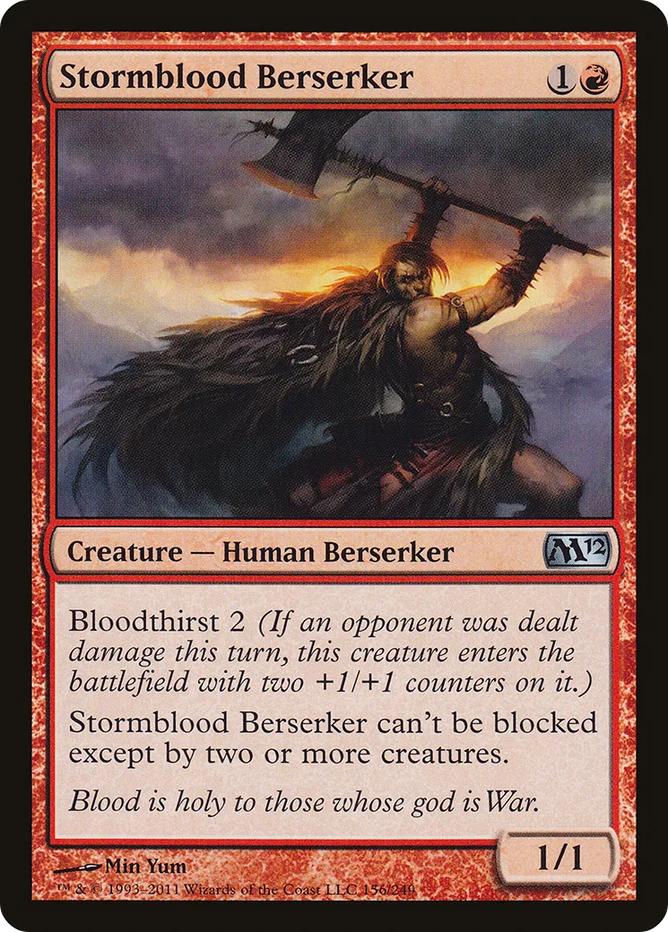 Stormblood Berserker — Magic 2012 — Magic: The Gathering