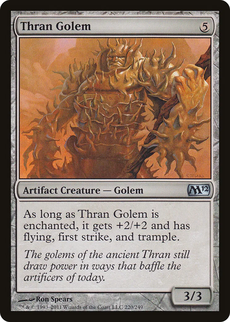 Thran Golem — Magic 2012 — Magic: The Gathering