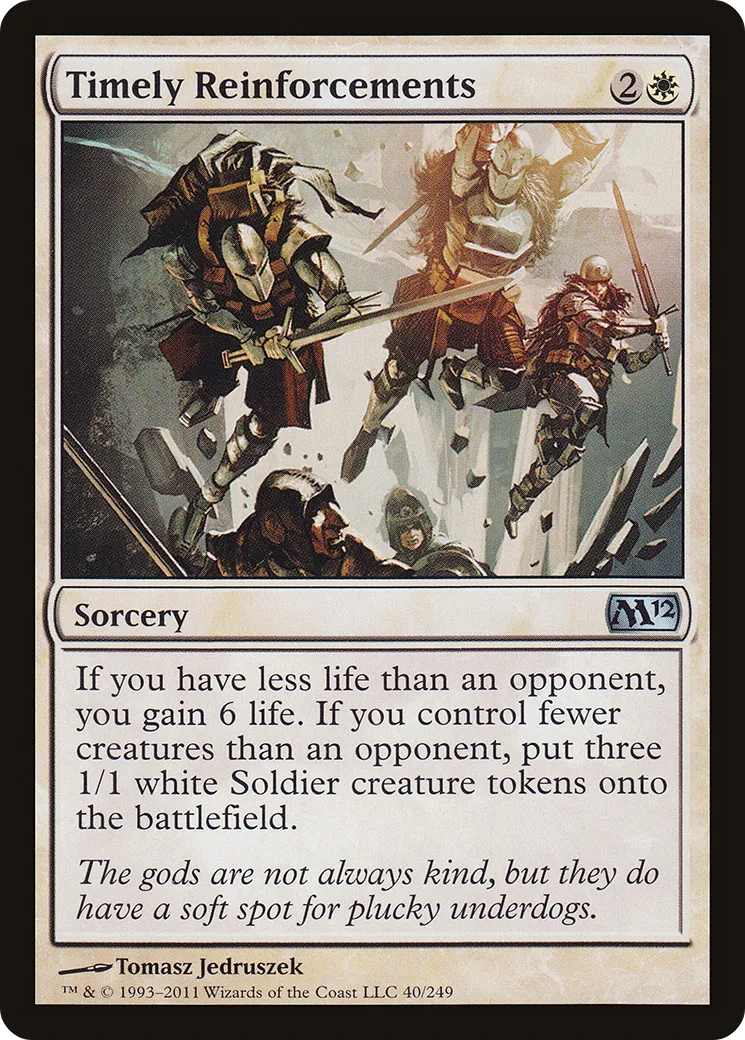 Renforts qui tombent à pic — Magic 2012 — Magic: The Gathering