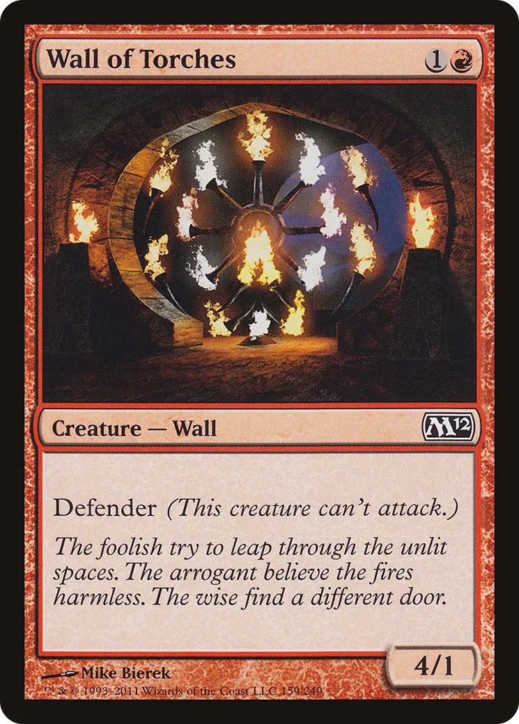Wall of Torches — Magic 2012 — Magic: The Gathering