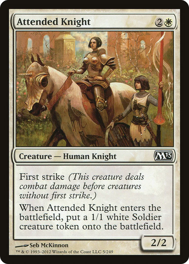 Chevalière accompagnée — Magic 2013 — Magic: The Gathering