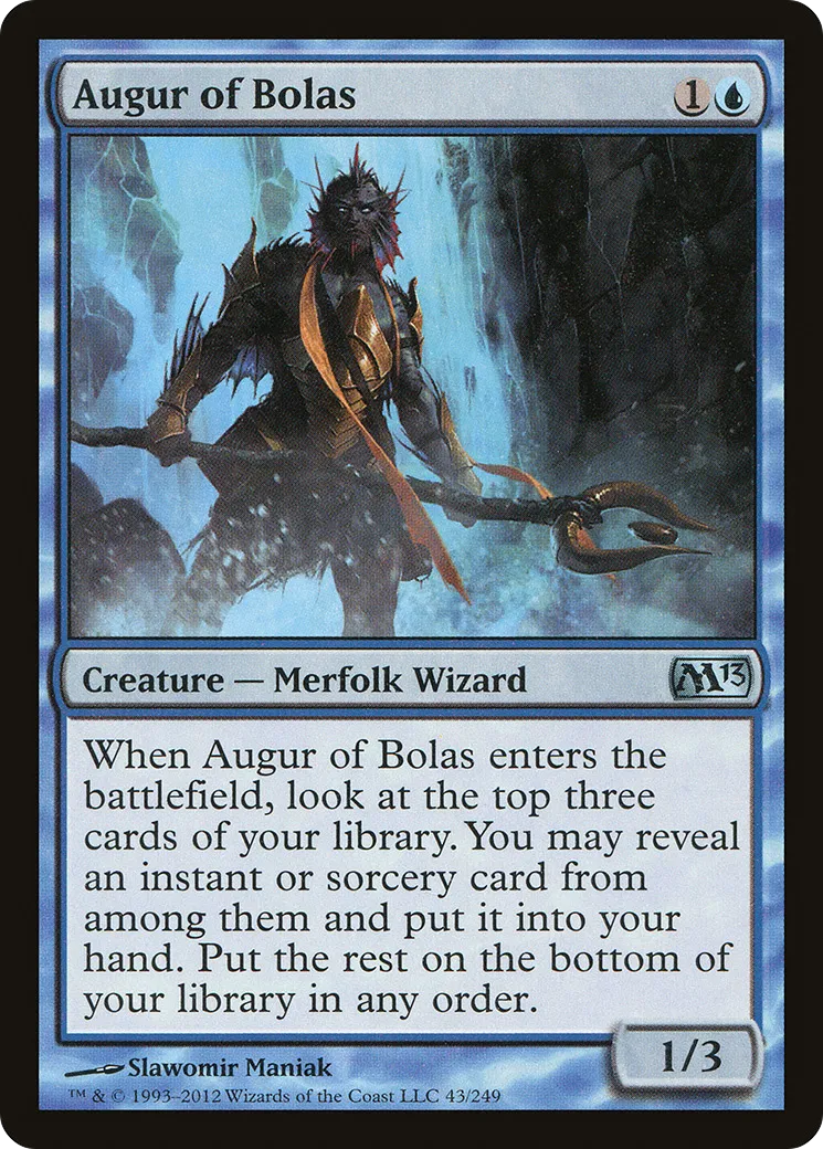 Augur of Bolas — Magic 2013 — Magic: The Gathering
