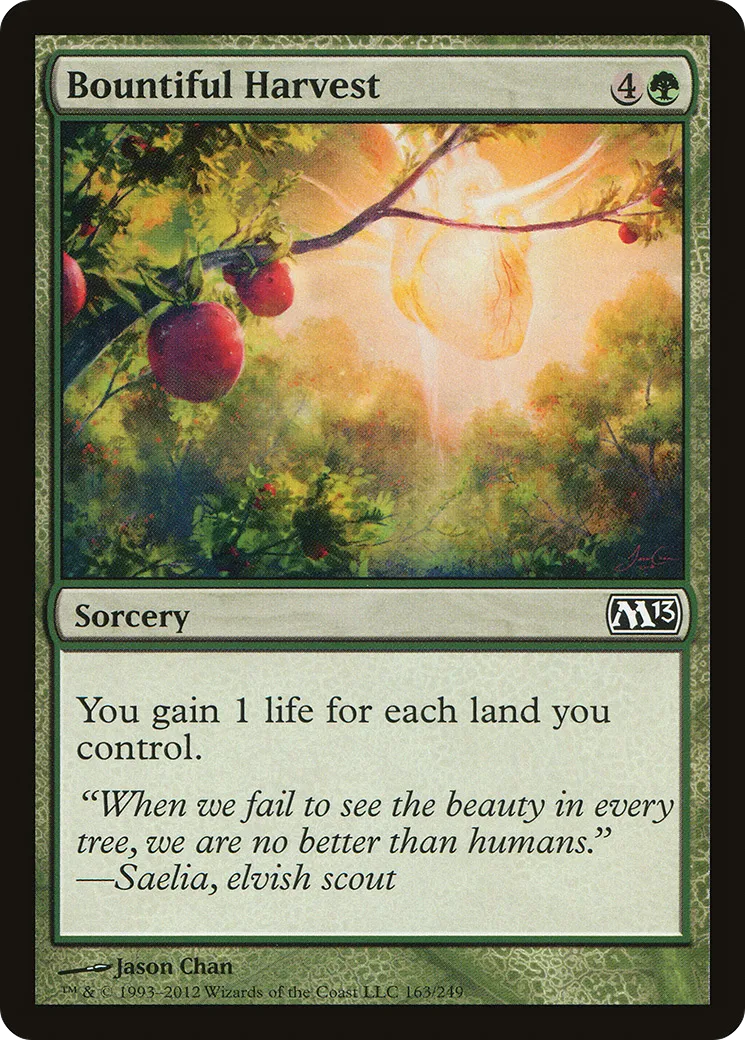 Bountiful Harvest — Magic 2013 — Magic: The Gathering