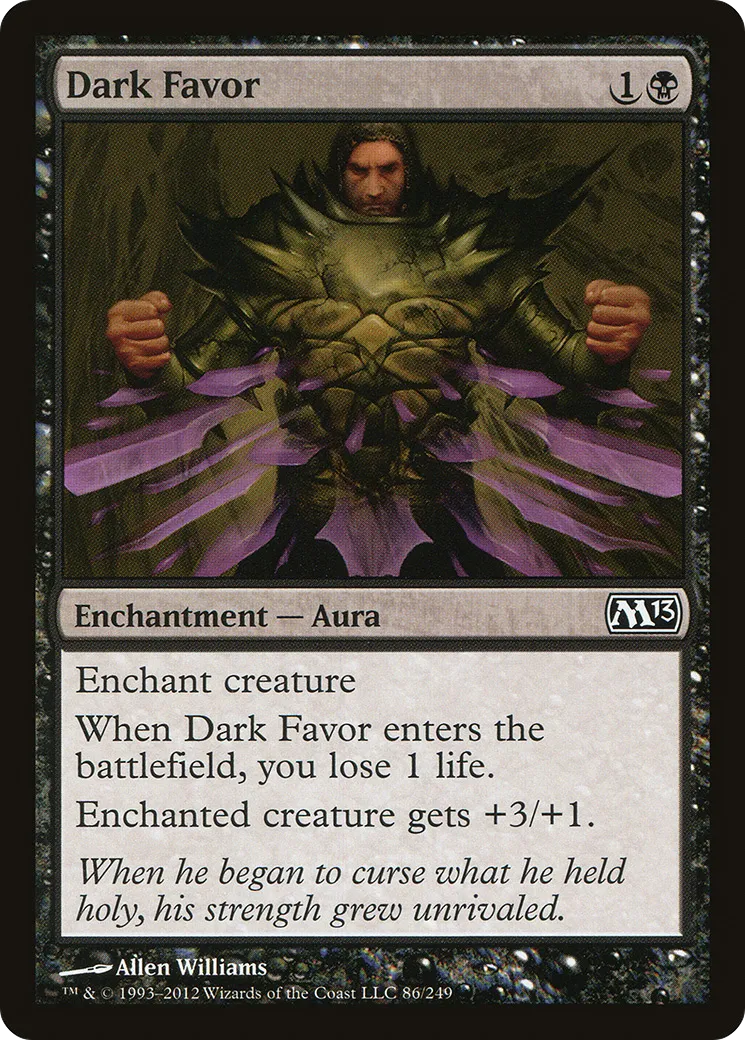 Dark Favor — Magic 2013 — Magic: The Gathering