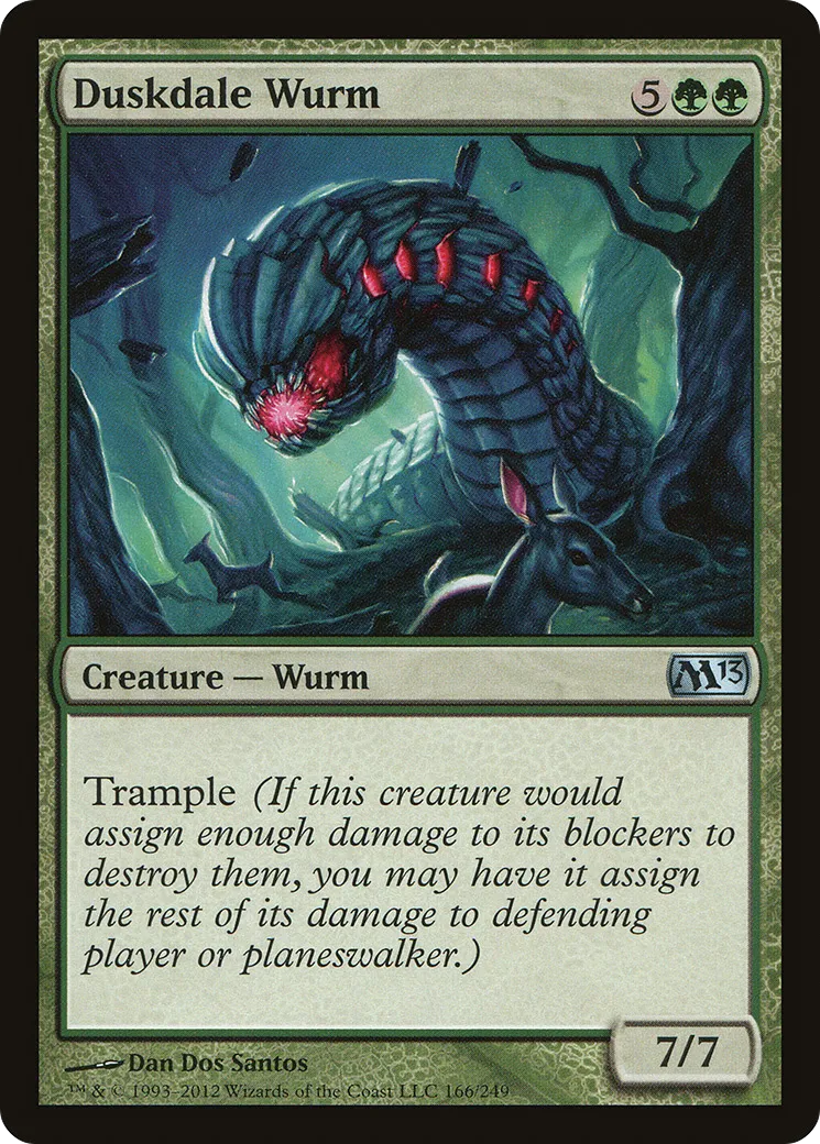 Duskdale Wurm — Magic 2013 — Magic: The Gathering