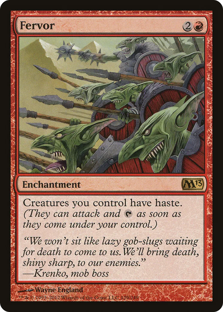 Fervor — Magic 2013 — Magic: The Gathering