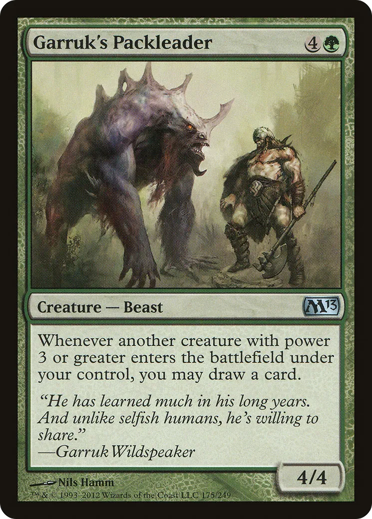 Garruk's Packleader — Magic 2013 — Magic: The Gathering
