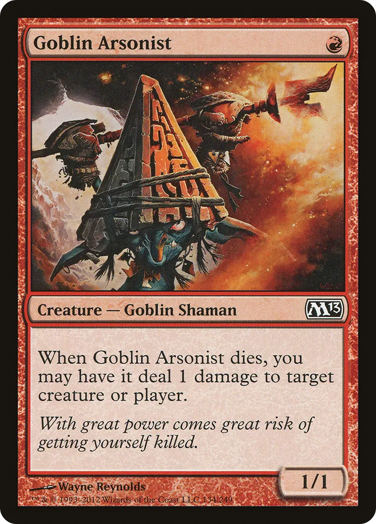 Goblin Arsonist — Magic 2013 — Magic: The Gathering