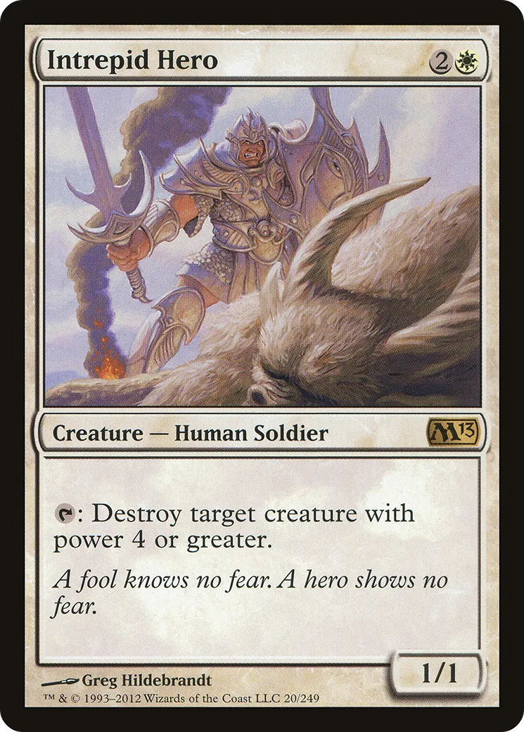 Intrepid Hero — Magic 2013 — Magic: The Gathering