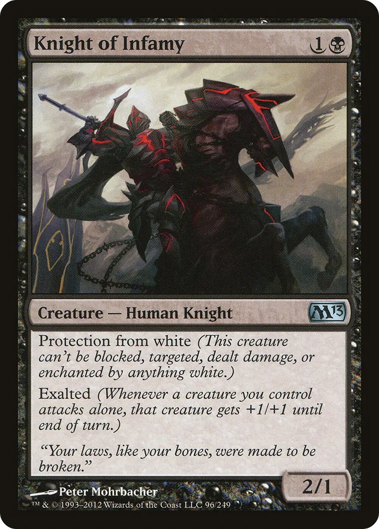 Chevalier de l'infamie — Magic 2013 — Magic: The Gathering