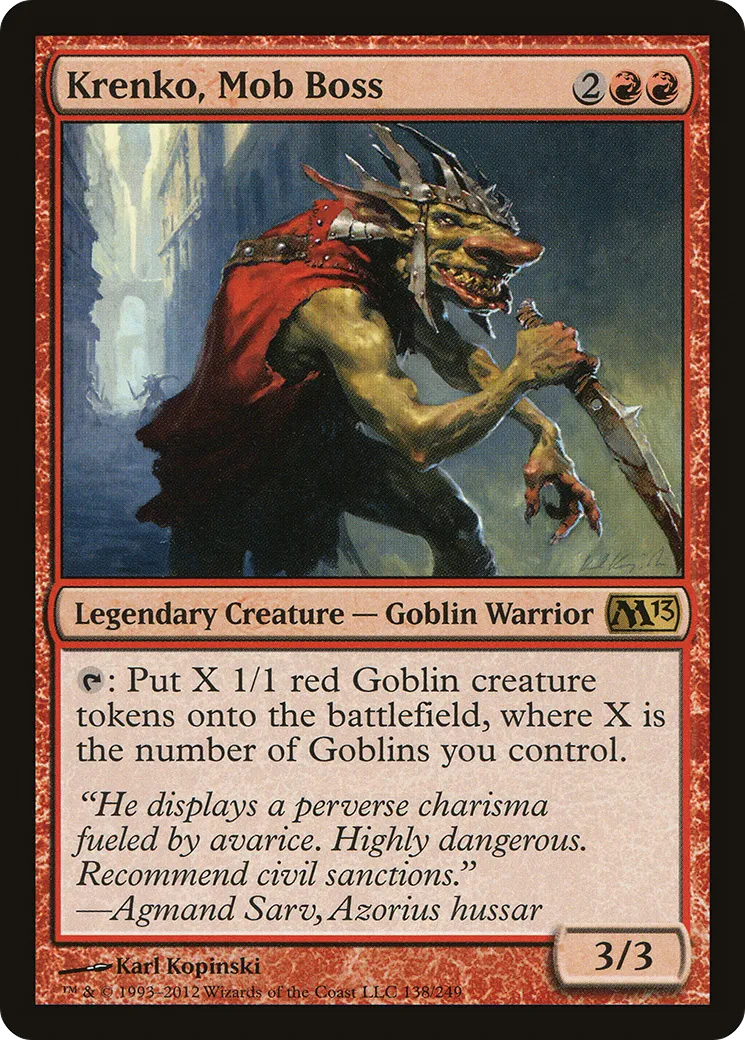 Krenko, Mob Boss — Magic 2013 — Magic: The Gathering