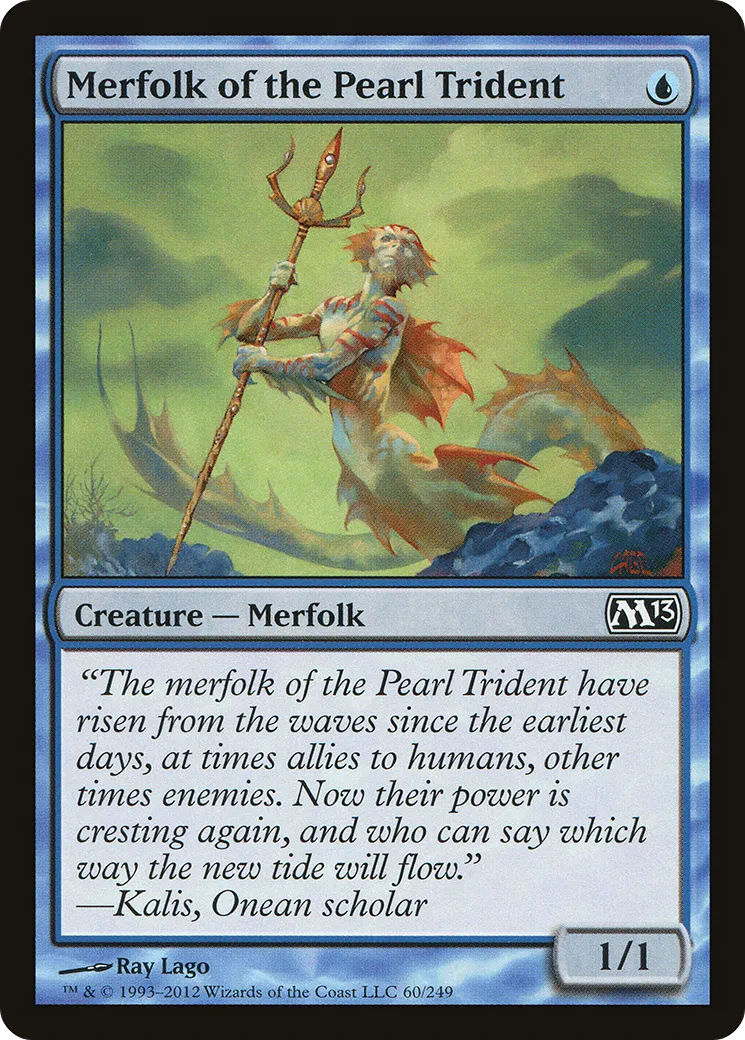 Merfolk of the Pearl Trident — Magic 2013 — Magic: The Gathering