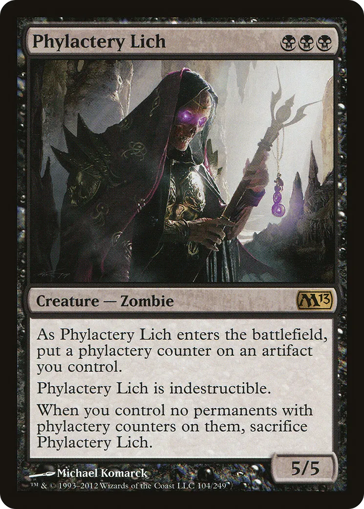 Phylactery Lich — Magic 2013 — Magic: The Gathering