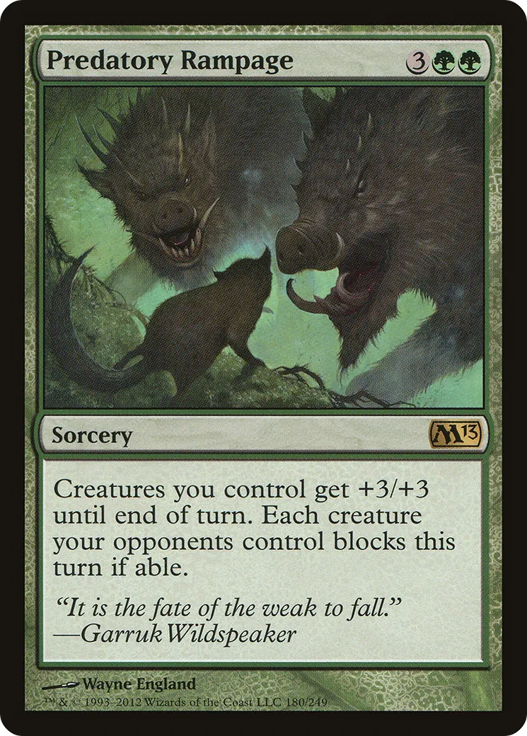 Predatory Rampage — Magic 2013 — Magic: The Gathering